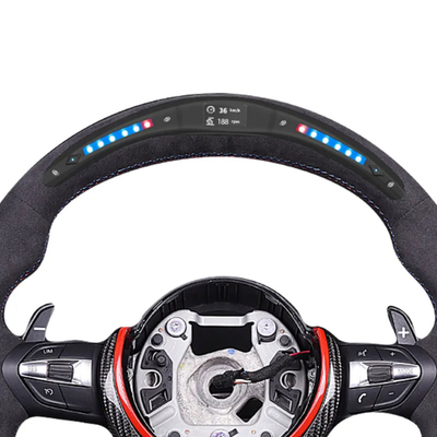 Honda Series Black Customized Design Steering Wheel With Smooth Grip Pattern